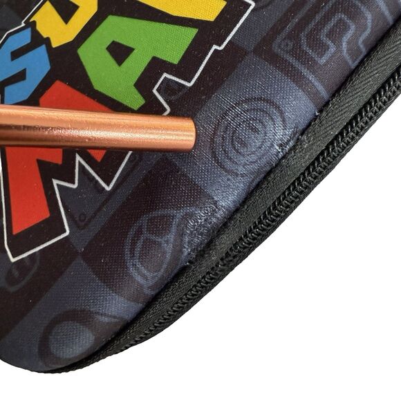 Nintendo Super Mario DS Carrying Case Hard Shell Zippers Lightweight Gaming - Picture 2 of 5